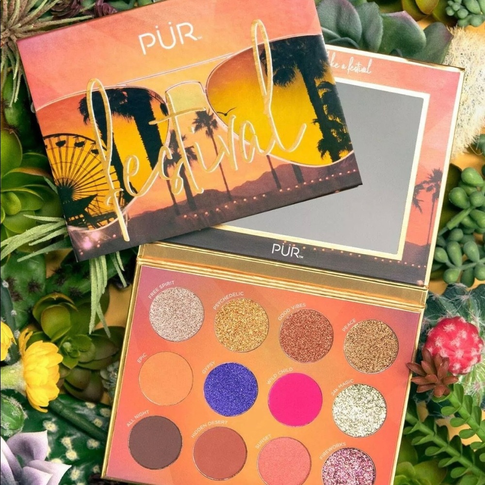 PUR Festival eyeshadow Palette with bonus primer